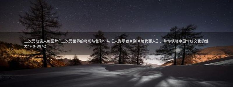 耽美动漫：二次元动漫人物图片(\
